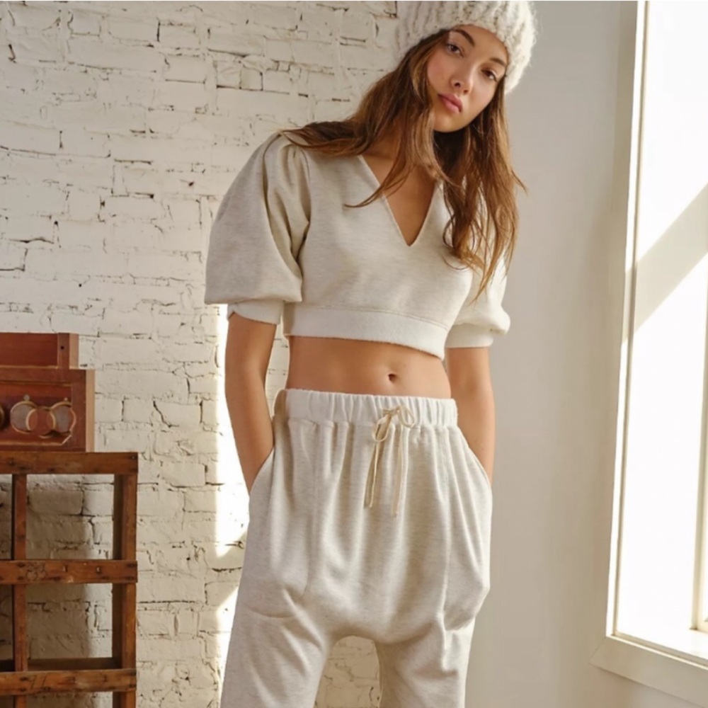Free People Soft Cream Knit Ensemble